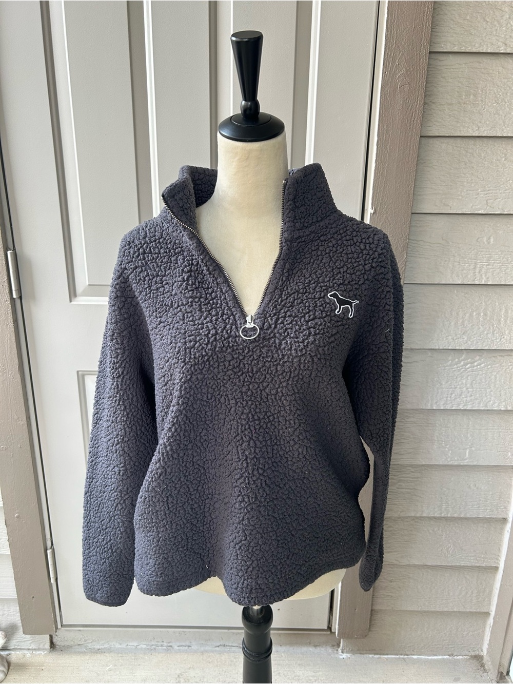Victoria's Secret PINK Charcoal Gray Sherpa Jacket